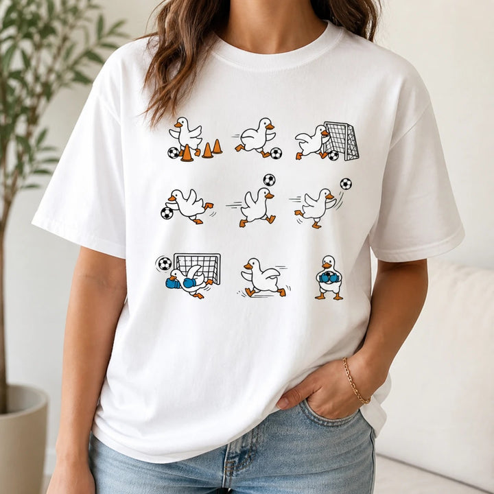Funny Goose Soccer Shirt - Cute Soccer Graphic Tee for Moms & Coaches