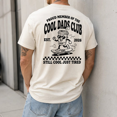 Cool Dads Club T-Shirt, Retro Skater Dad Tee, Custom Dad Est Date Shirt