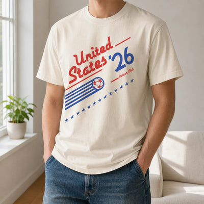 Retro USA Soccer Team T-Shirt - 80s 90s World Cup Style Tee