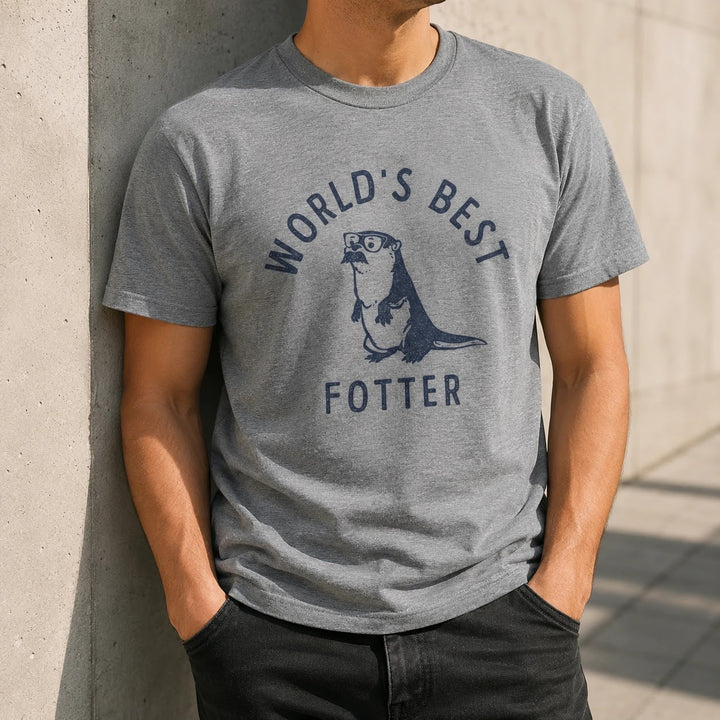 Funny Otter Dad T-Shirt - World's Best Father Gift