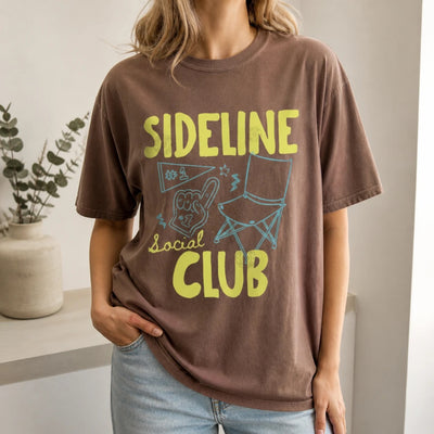 Sideline Social Club Shirt - Baseball Mom Game Day Tee