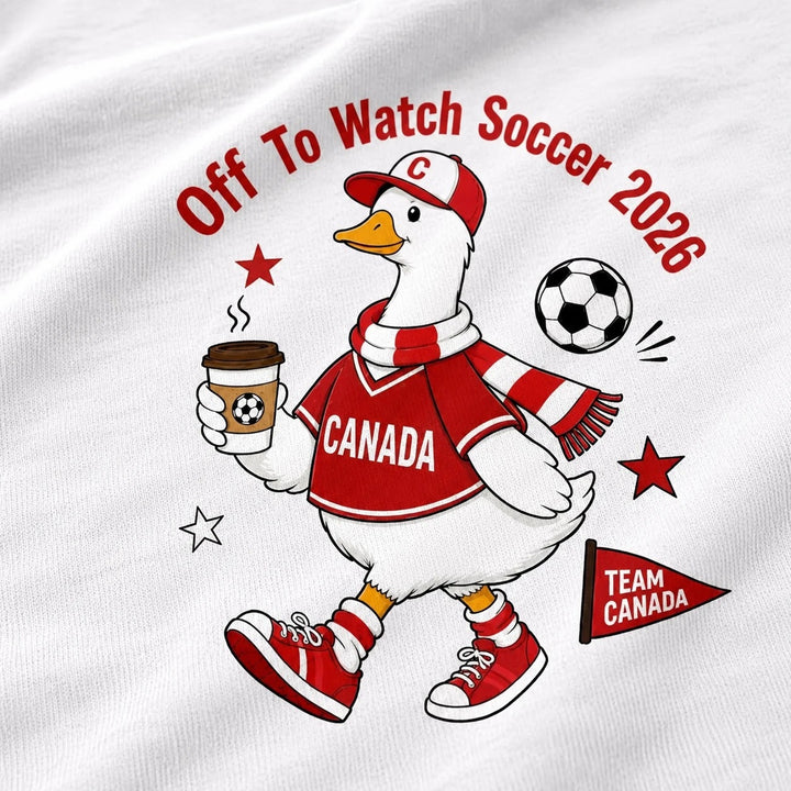 Off To Watch Soccer Canada Shirt Comfort Colors Canada Soccer Fan Shirt Football Fan Shirt Soccer Cup 2026 Fan Tee Cute Socc…