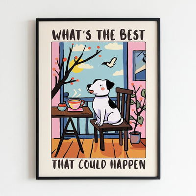 Motivational Dog Poster: Uplifting Quote Print for Dog Lovers