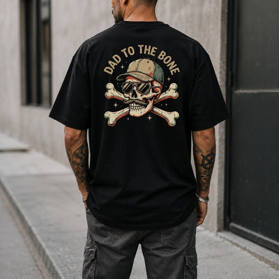 Dad to the Bone Funny Cool Dad Tee - Gift for Husband