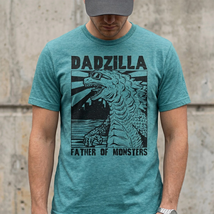 Dadzilla T-Shirt Father Day Gifts for Dad Funny Papa Tshirt Cool Daddy Dinosaur Tee