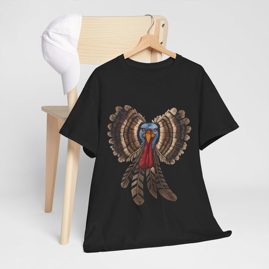 Thanksgiving Turkey Bow T-Shirt, Cute Coquette Fall Shirt, Women’s Thanksgiving Tee Back view