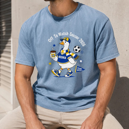 Off To Watch Soccer Bosnia Shirt, 2026 Football Fan Tee