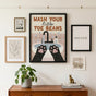 Wash Your Little Toe Beans Poster - Cute Cat Bathroom Decor, Funny Pet Wall Art