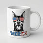 Doberman Pinscher 'Merica Mug - Patriotic Dog Lover Gift