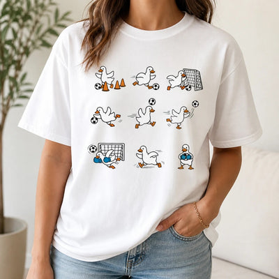 Funny Goose Soccer Shirt - Cute Soccer Graphic Tee for Moms & Coaches