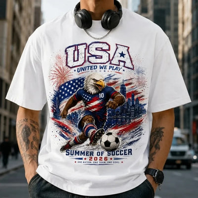 USA Summer Soccer Eagle Shirt 2026 – Patriotic American Soccer Fan Tee