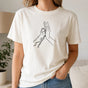 Human Hand and Paw Shirt - Dog Lover Gift for Dog Mom or Dog Dad