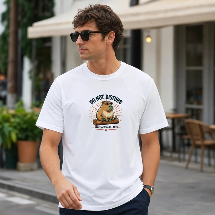 Capybara Do Not Disturb T-Shirt - Funny Professional Relaxer Tee - T-Shirts