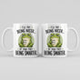 I'll Try Being Nicer If You Try Being Smarter Frog Mug - Funny Office Humor Gift for Coworkers