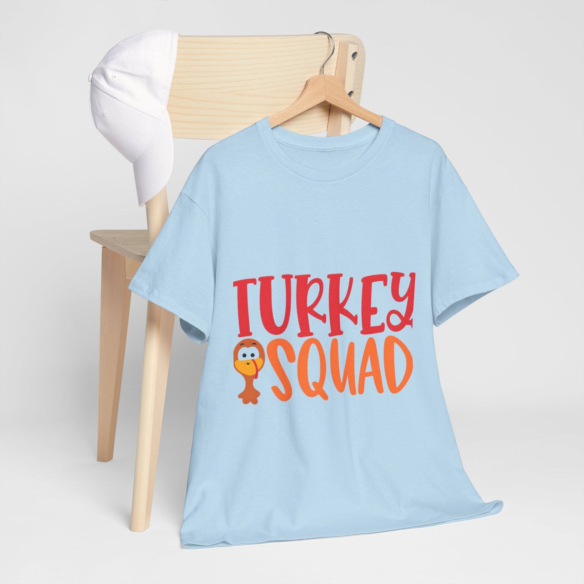 Turkey Squad Shirt, Thanksgiving T-Shirt, Fall Top, Autumn Shirt for Women, Thankful Fall Fashion Tee  Back view