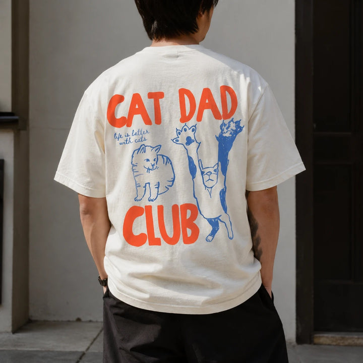 Cat Dad Shirt - Funny Cat Lover Tee for New Pet Parents