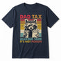 Dad Tax Racoon Shirt - Funny Retro Father's Day Tee for Dad