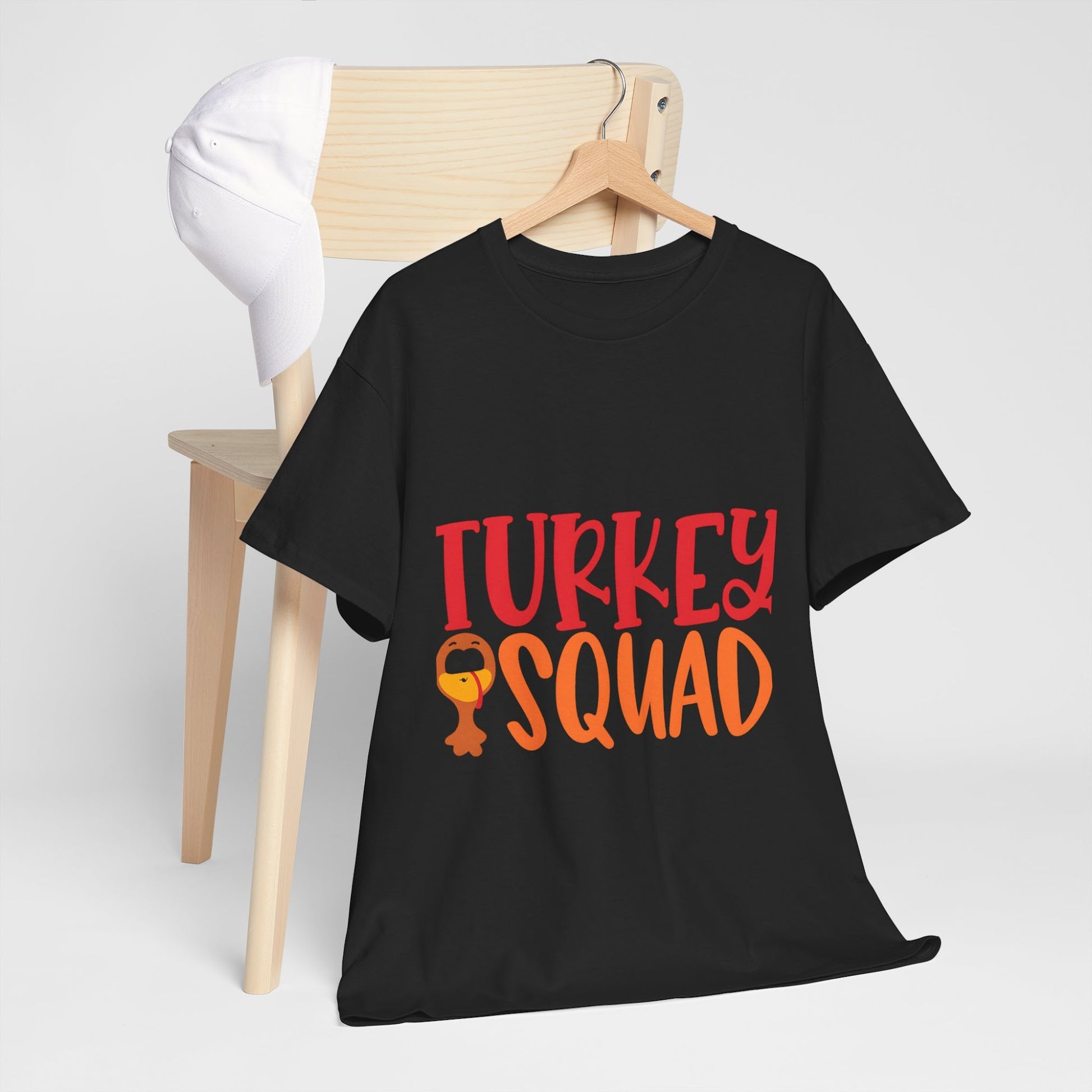 Turkey Squad Shirt, Thanksgiving T-Shirt, Fall Top, Autumn Shirt for Women, Thankful Fall Fashion Tee  Back view