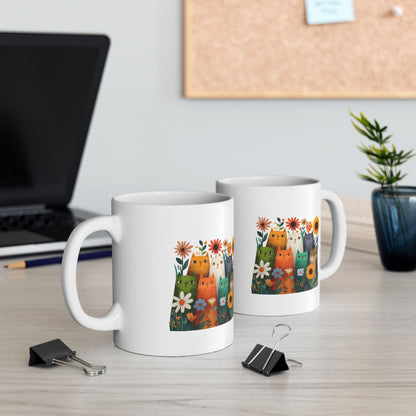 Custom Meowy Christmas Cat Mug