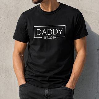 Daddy Est. 2026 Shirt - Baby Announcement Tee for New Dad Gift