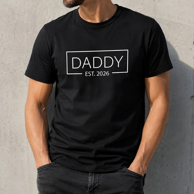 Daddy Est. 2026 Shirt - Baby Announcement Tee for New Dad Gift