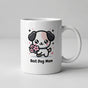 Charming 'Best Dog Mom' White glossy mug - Perfect Gift for Pet Lovers