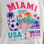 Miami Soccer Shirt 2026 - USA Football Retro Summer Graphic Tee