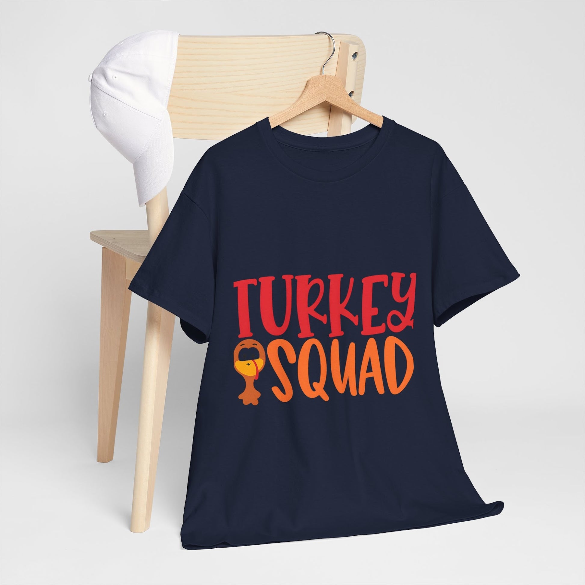Turkey Squad Shirt, Thanksgiving T-Shirt, Fall Top, Autumn Shirt for Women, Thankful Fall Fashion Tee  Front view