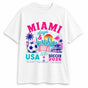 Miami Soccer Shirt 2026 - USA Football Retro Summer Graphic Tee