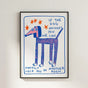 Funny Dog Poster for Dog Lovers - Wall Art Print for Dog Decor