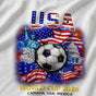 USA Soccer 2026 Shirt, American Flag Fan Game Day T-Shirt
