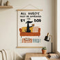 Funny Dog Wall Art Dachshund Poster for Pet Lovers