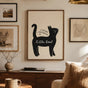Funny Cat Wall Art Print - I Think I Deserve a Little Treat Minimal Cat Poster, Unframed