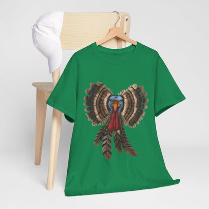 Thanksgiving Turkey Bow T-Shirt, Cute Coquette Fall Shirt, Women’s Thanksgiving Tee  Back view