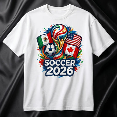 Soccer 2026 North American Host Nations Tee - USA Mexico Canada Supporters Shirt