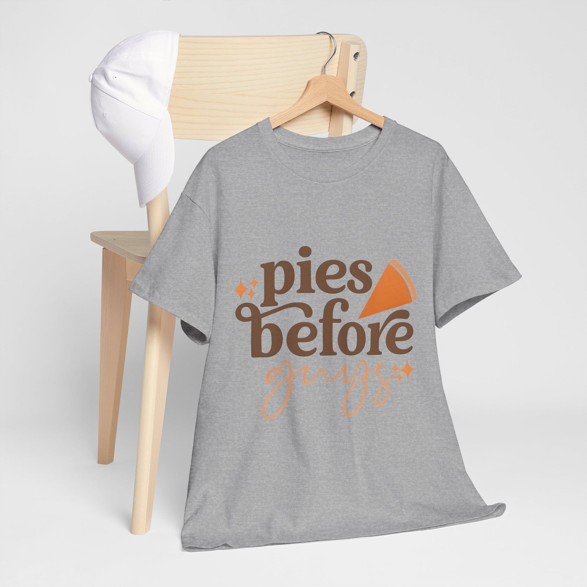 Pies Before Guys Tee Funny Pumpkin Fall Shirt  Back view