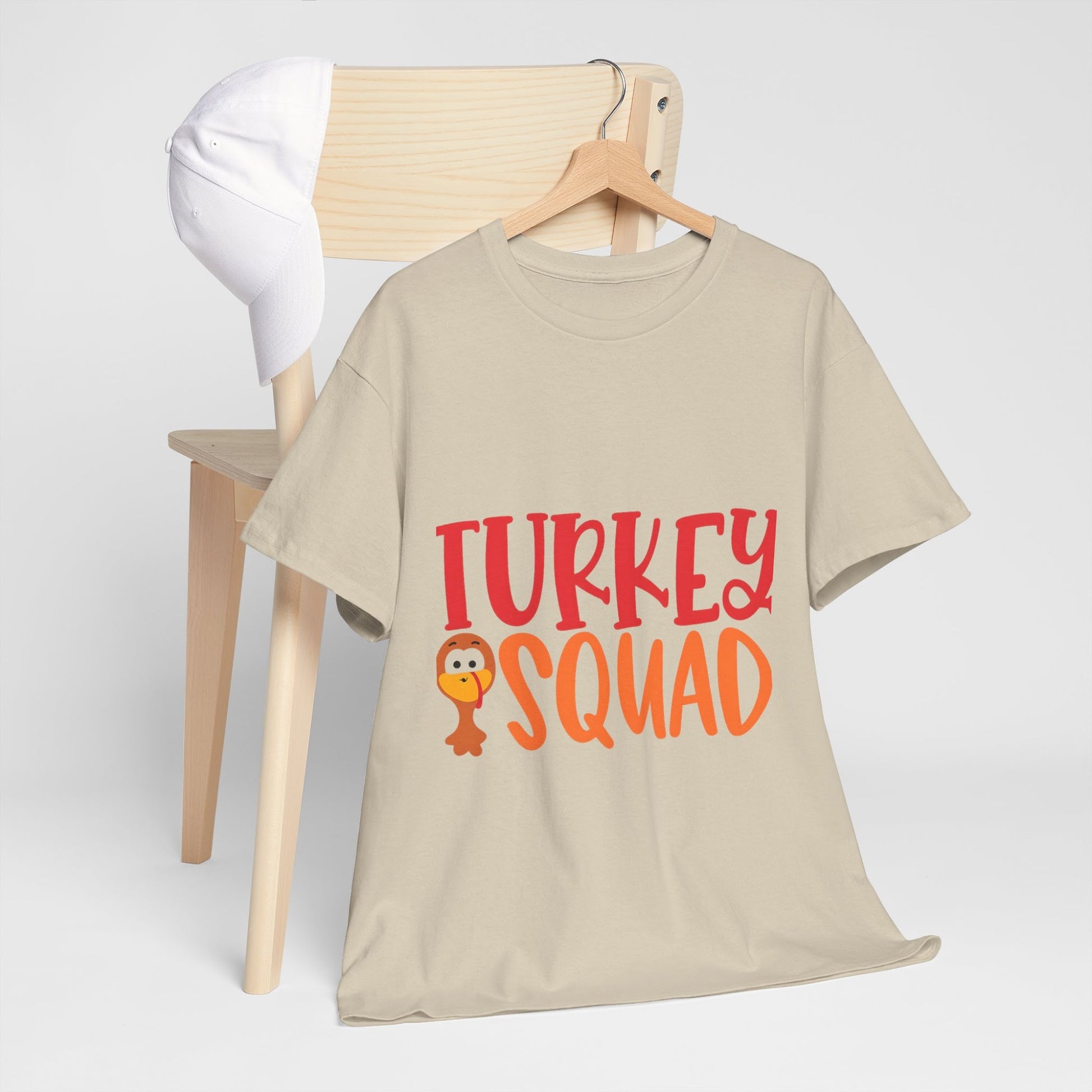 Turkey Squad Shirt, Thanksgiving T-Shirt, Fall Top, Autumn Shirt for Women, Thankful Fall Fashion Tee  Front view