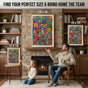 "Three Nations One Heartbeat" 2026 Soccer Tournament Commemorative Poster - Vibrant Pop-Art Gallery Print