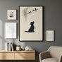 Minimalist Dog Wall Art Poster - Black Silhouette Scandinavian Pet Decor