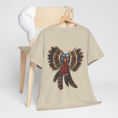 Thanksgiving Turkey Bow T-Shirt, Cute Coquette Fall Shirt, Women’s Thanksgiving Tee  Front view
