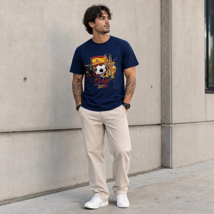 Spain 2026 Shirt - World Cup Soccer Tee with Spanish Flag, Unisex Fan Gift