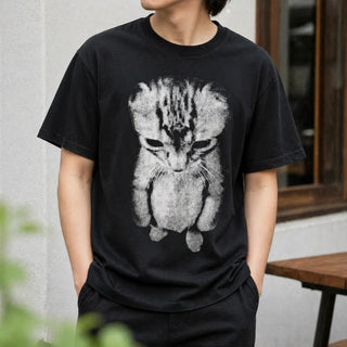 Sad Kitten Meme Standing Cat T-Shirt for Cat Lovers