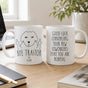 Bye Traitor Funny Dog Mug, Custom Coworker Farewell Gift