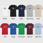 Personalized Dad Embroidered Washed T-Shirt - Custom Character Unisex Cotton Shirt
