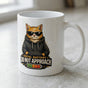 Social Battery Cat Mug - Funny Introvert Cat Lover Coffee Cup, 11oz Ceramic