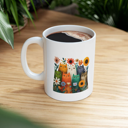 Custom Meowy Christmas Cat Mug