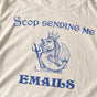 Stop Sending Me Emails Shirt - Funny Work T-Shirt, Vintage Fish Graph Tee, Coworker Gift