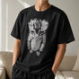 Sad Kitten Meme Standing Cat T-Shirt for Cat Lovers