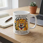 Funny Cat Mug - Sarcastic Office Humor Coffee Cup, 11oz