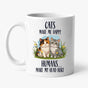 Funny Cat Mug - Gift for Cat Lover, 11oz Ceramic Coffee Cup for Her
